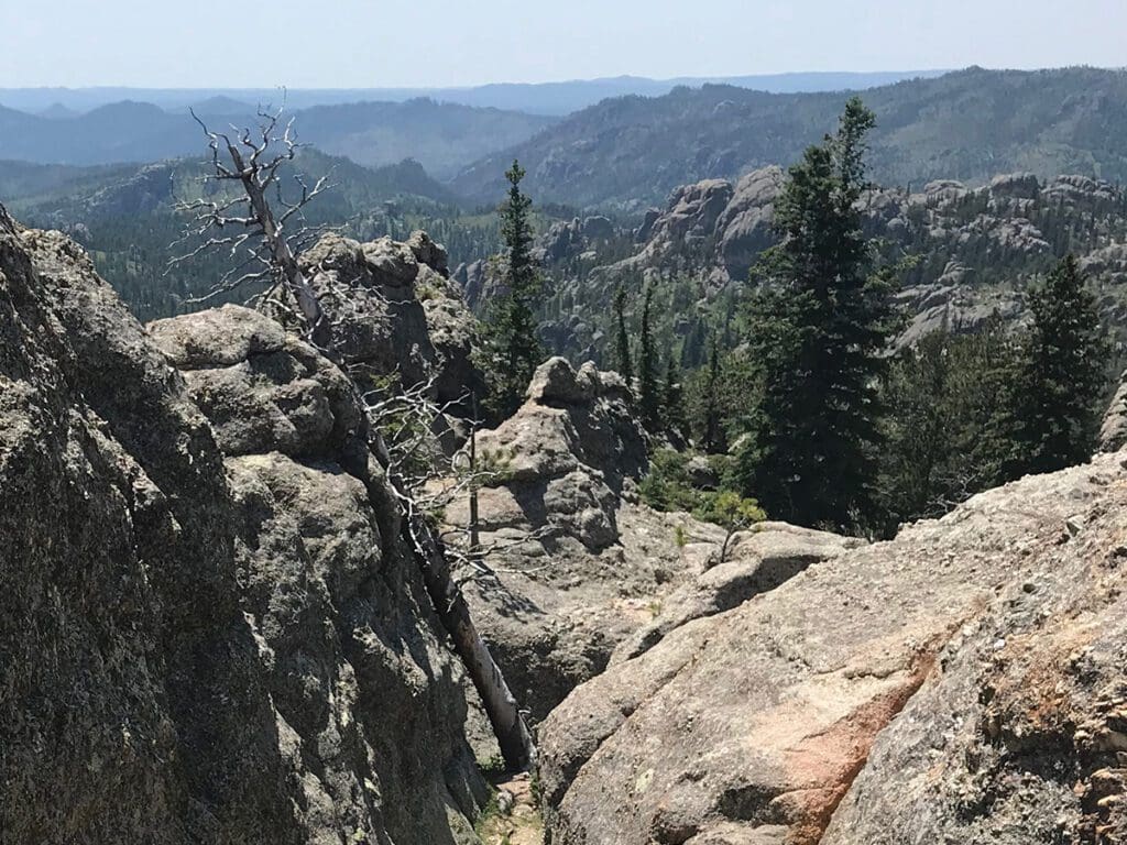 View of little devils tower trail