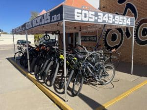 acme bicycles tent with bikes 300x225