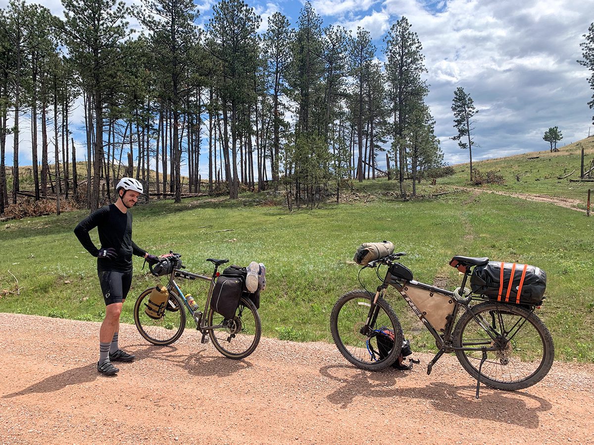 Examples of two bikepacking set-ups