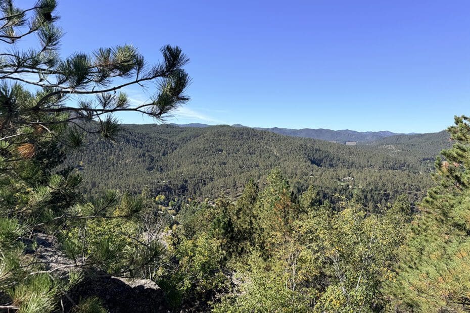 View of overlook along Bone Collector Trail