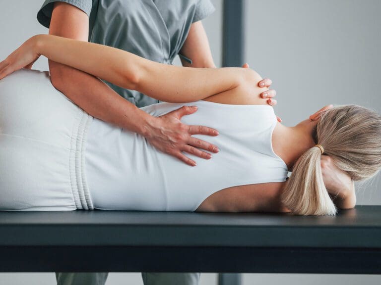 camille wood chiropractic adjustment 768x576