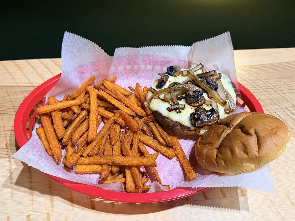 Mushroom Swiss Burger at Clubhouse of Spearfish