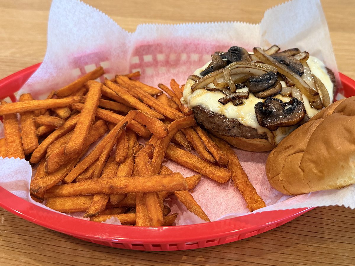 Mushroom Swiss Burger at Clubhouse of Spearfish