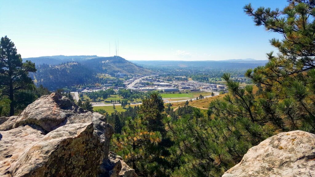 Rapid City, SD overlook of the city