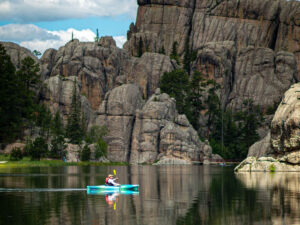 custer state park kayak on sylvan lake 300x225
