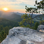 Trail Addict view of Black Hills sunset from a trail