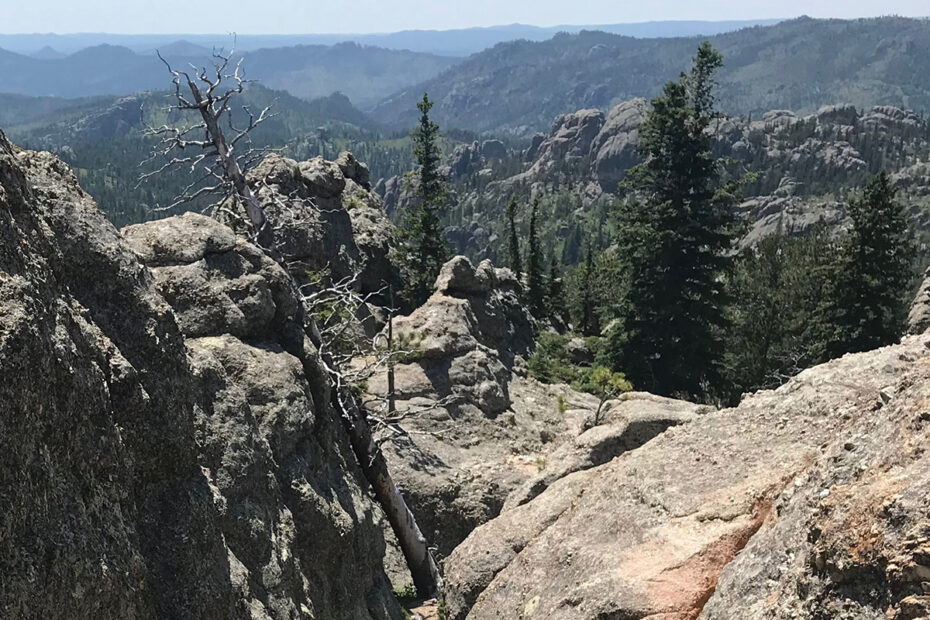 View of little devils tower trail