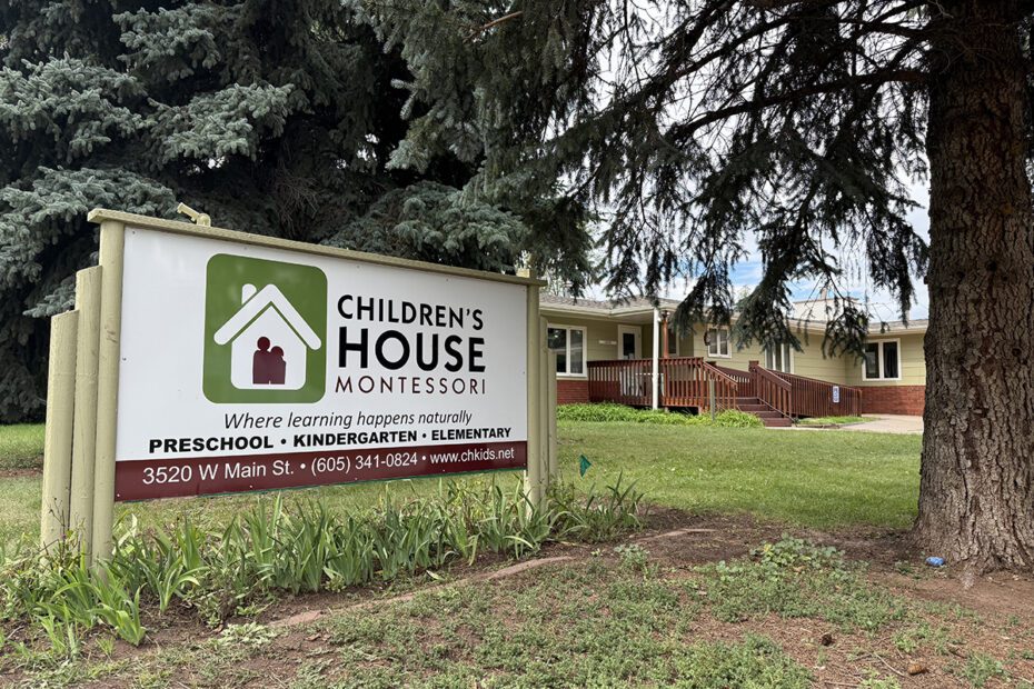 children's house Montessori rapid city sign and building