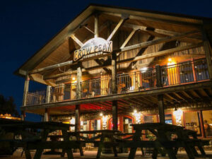 crow peak brewing at night 300x225