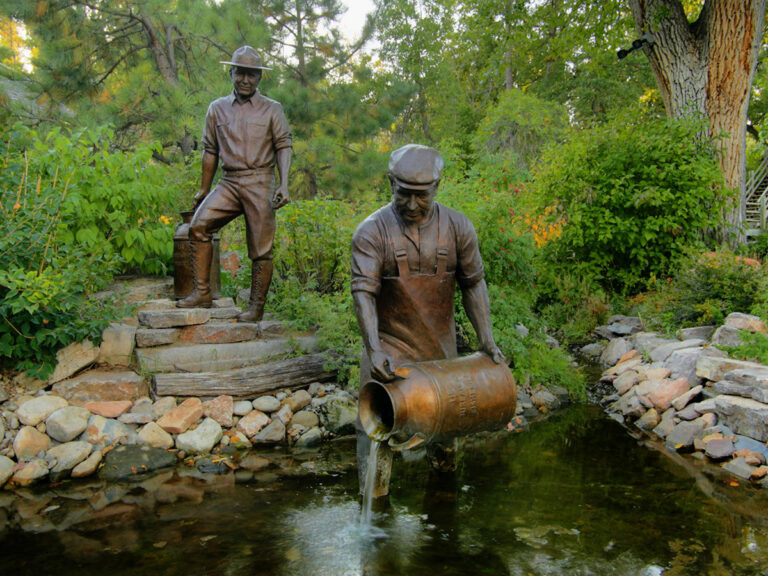 d c booth fish hatchery statues releasing fish 768x576