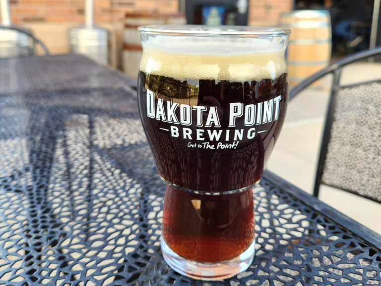 dakota point brewing glass of beer 768x576