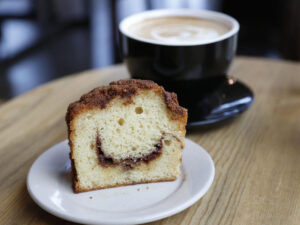 dunn brothers smiley muffin and coffee 300x225
