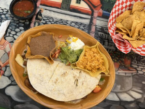 Fajitas quesadilla dish at Guadalajara's Mexican Restaurant and Bar in Spearfish, SD