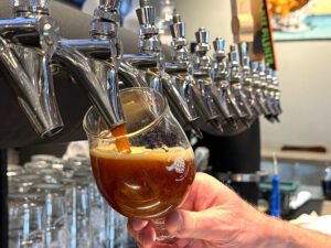 hairy cow brewing pouring from tap 300x225