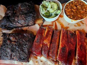 j r s rhodehouse pork with brisket and sides 300x225