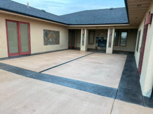 new era concrete two tone patio 300x225