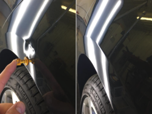 precision dent repair fixed dent before and after 300x225