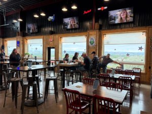 valley taphouse patrons enjoying view 300x225