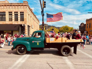 visit spearfish truck in parade 300x225