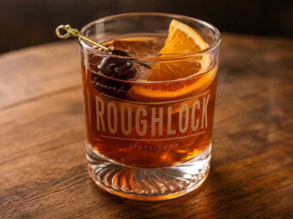 roughlock old fashioned at 1909 bar inside latchstring restaurant
