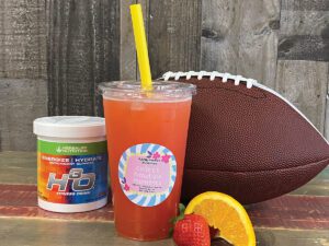 strawberry citrus electrolyte drink at rapid energy nutrition